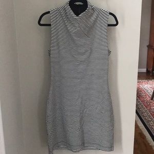 French Connection mock neck body con mini dress